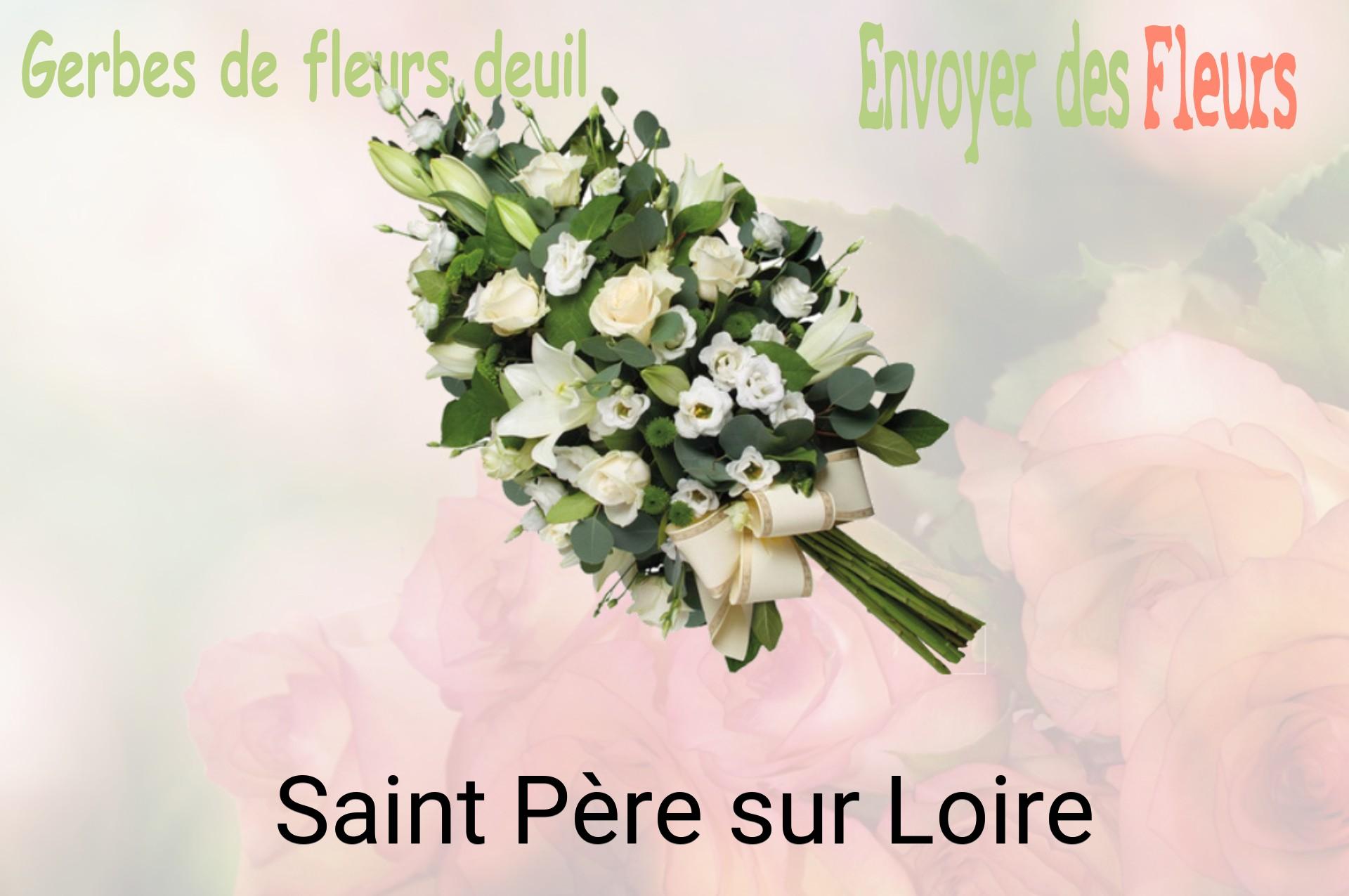 Gerbe de fleurs de deuil livrée à Saint-Père-sur-Loire